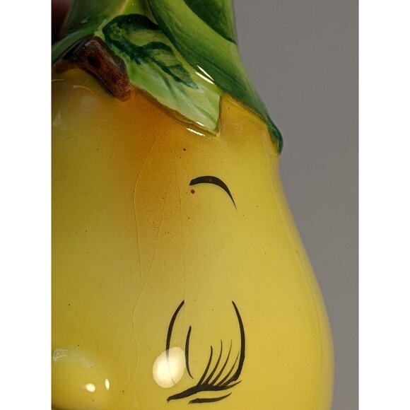 Scarce Vintage Miyao Anthropomorphic Winking Pear Face Cute Oil Cruet RARE - Picture 12 of 13